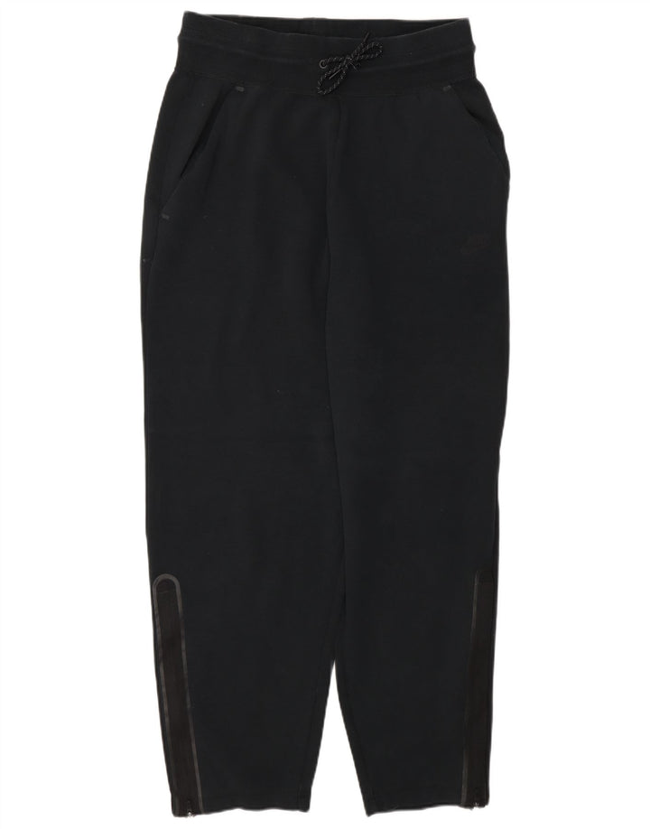 Calça de treino feminina NIKE UK 12 médio preto algodão
