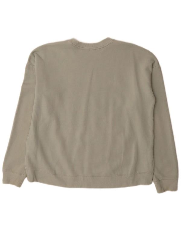 Under Armour feminino gráfico oversized moletom jumper UK 6 XS verde