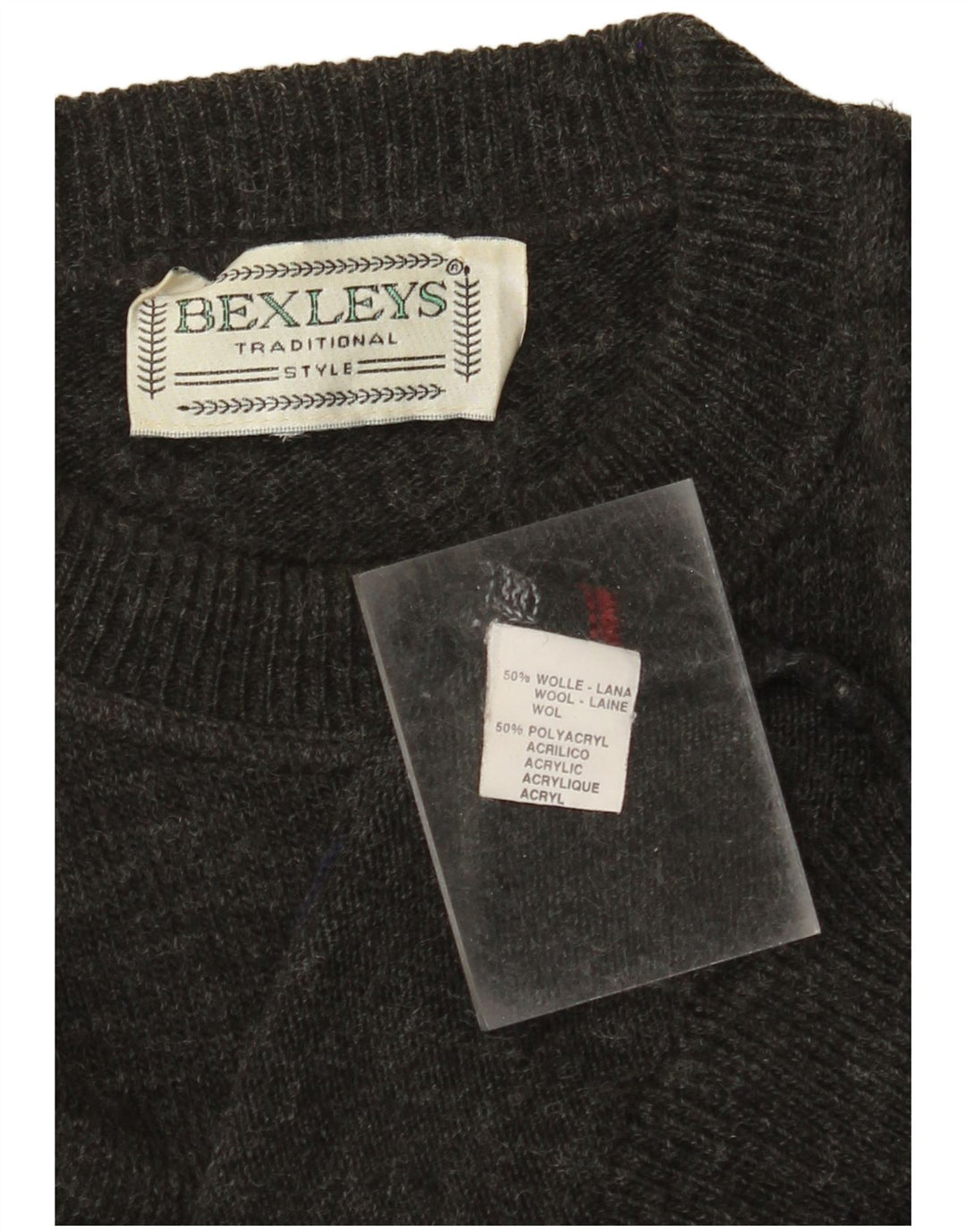 Suéter masculino BEXLEYS com gola redonda XL cinza listrado poliacrílico