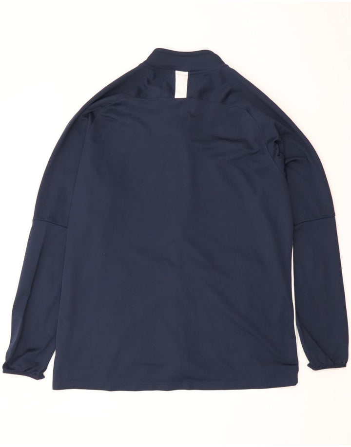 Nike Mens Dri Fit Tracksuit Top Jacket 2XL Azul Marinho Colourblock Poliéster