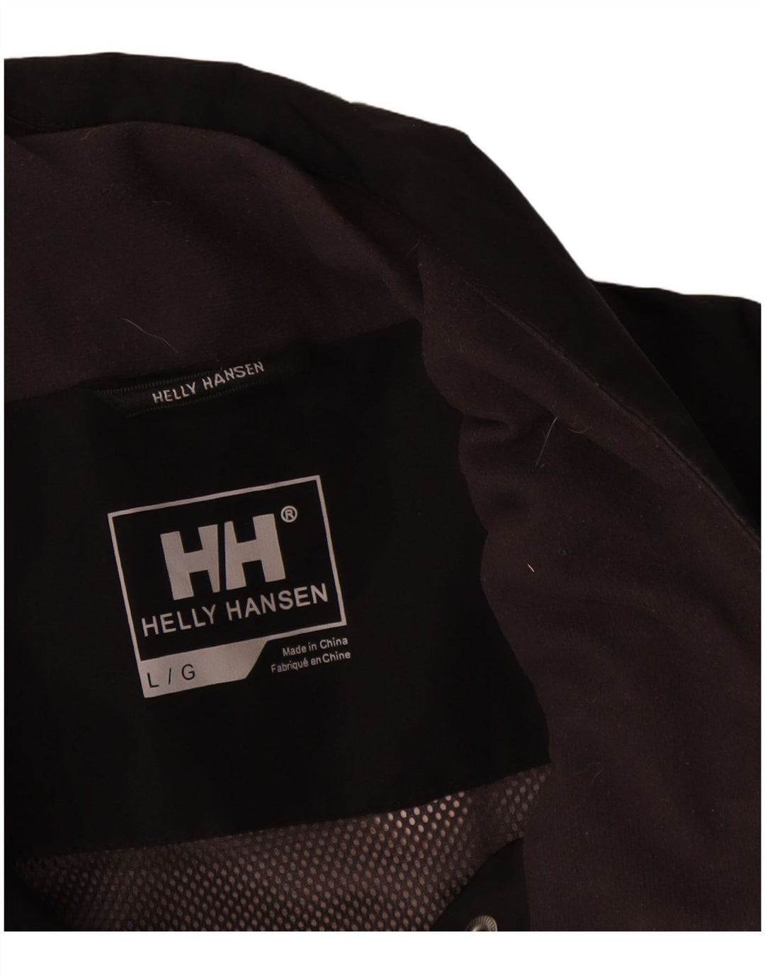 Jaqueta de chuva feminina Helly Hansen UK 16 grande poliéster preto
