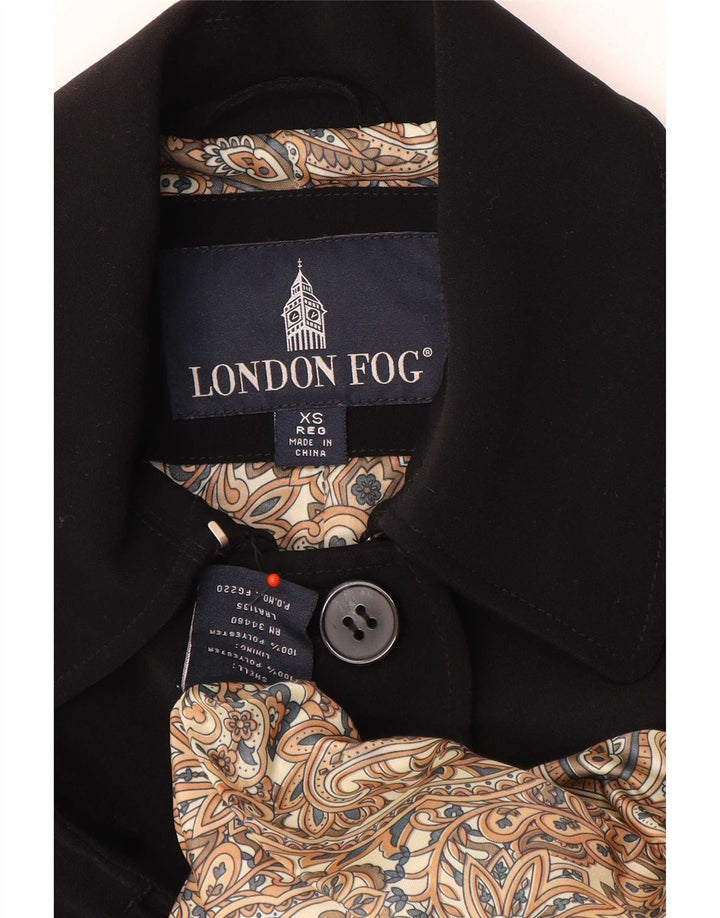 Sobretudo oversized feminino London Fog UK 6 XS poliéster preto