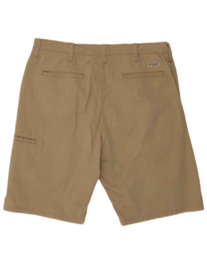 Shorts cargo masculino Wrangler W36 grande algodão bege