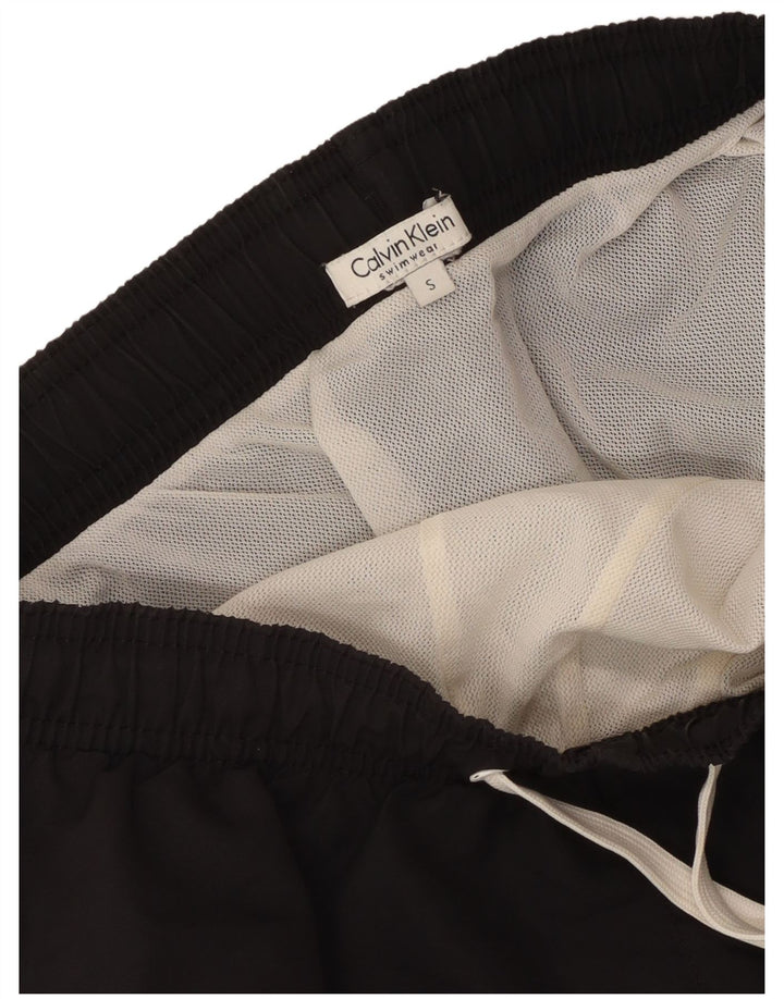 Calções de banho masculinos Calvin Klein Graphic pequenos pretos