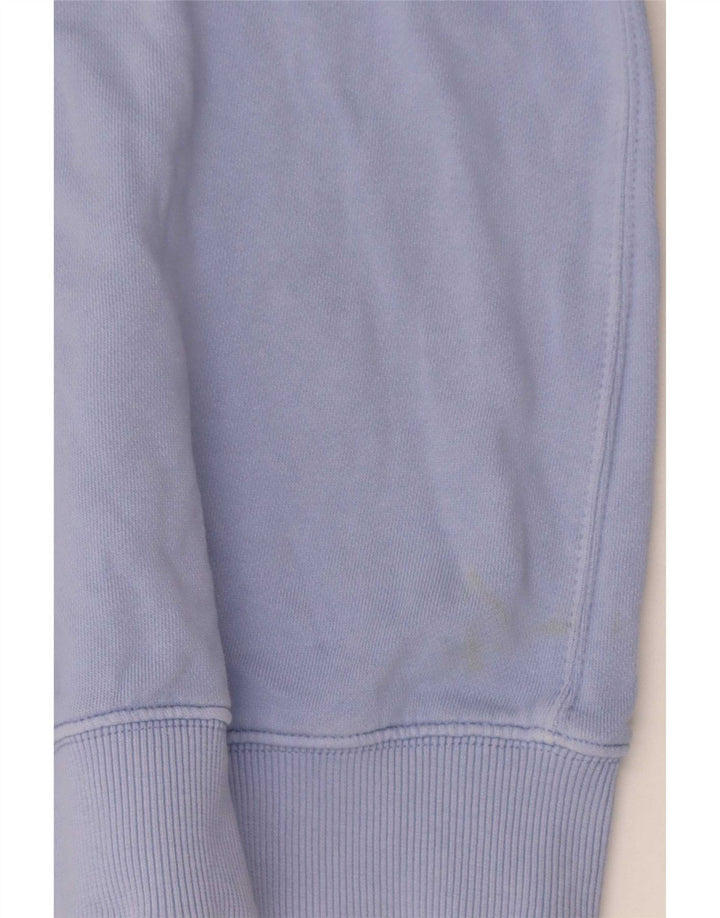 Moletom feminino Fat Face Jumper UK 12 algodão azul médio
