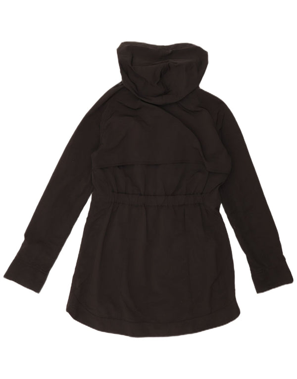 Jaqueta Parka de grandes dimensões com capuz feminina Ted Baker tamanho 1 XS poliéster preto