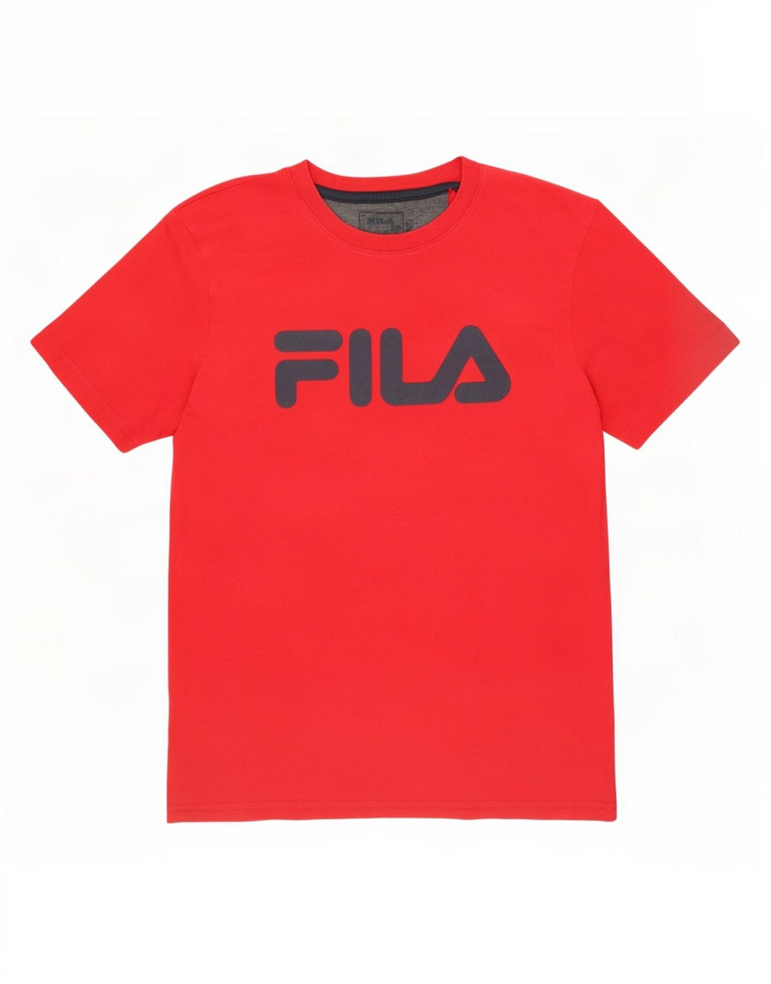 Fila Mens Graphic T-Shirt Top Médio Algodão Vermelho