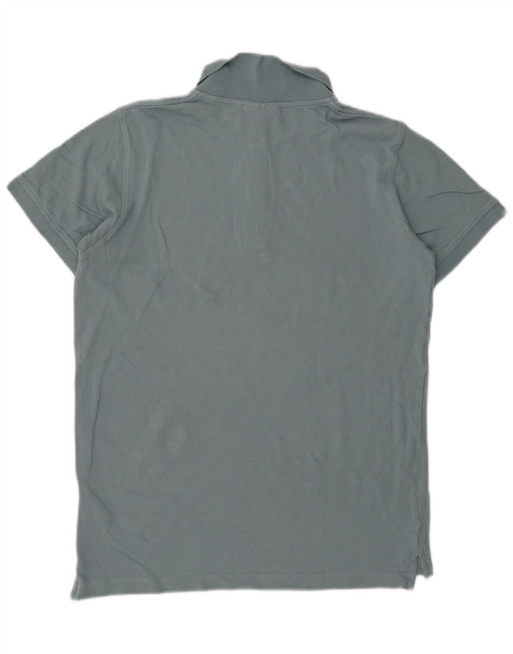 Camisa polo masculina Fjall Raven algodão azul médio