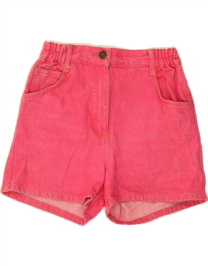 EXPLORER Girls Denim Shorts 11-12 Years W26  Pink Cotton Vintage Explorer and Second-Hand Explorer from Messina Hembry 