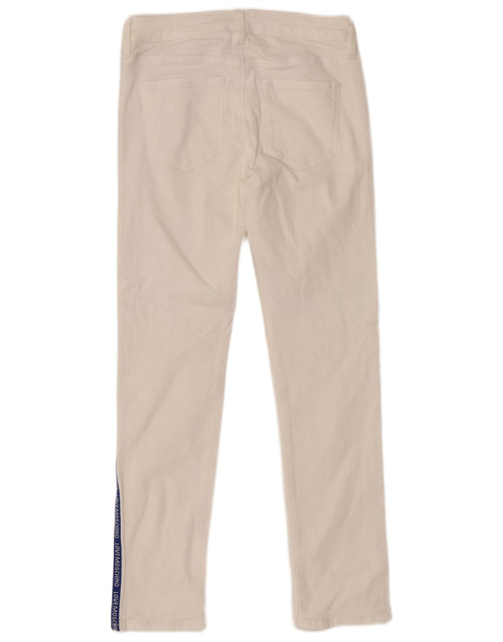 Jeans skinny feminino MOSCHINO W26 L26 branco