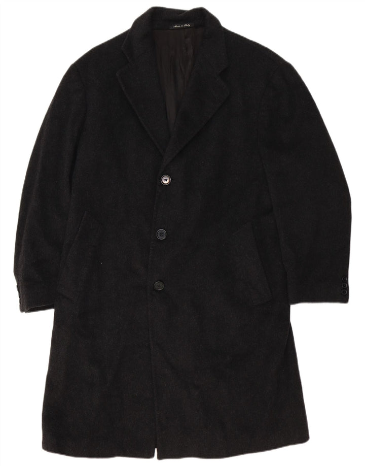 Sobretudo masculino Fratelli Bacci UK 40 grande caxemira cinza
