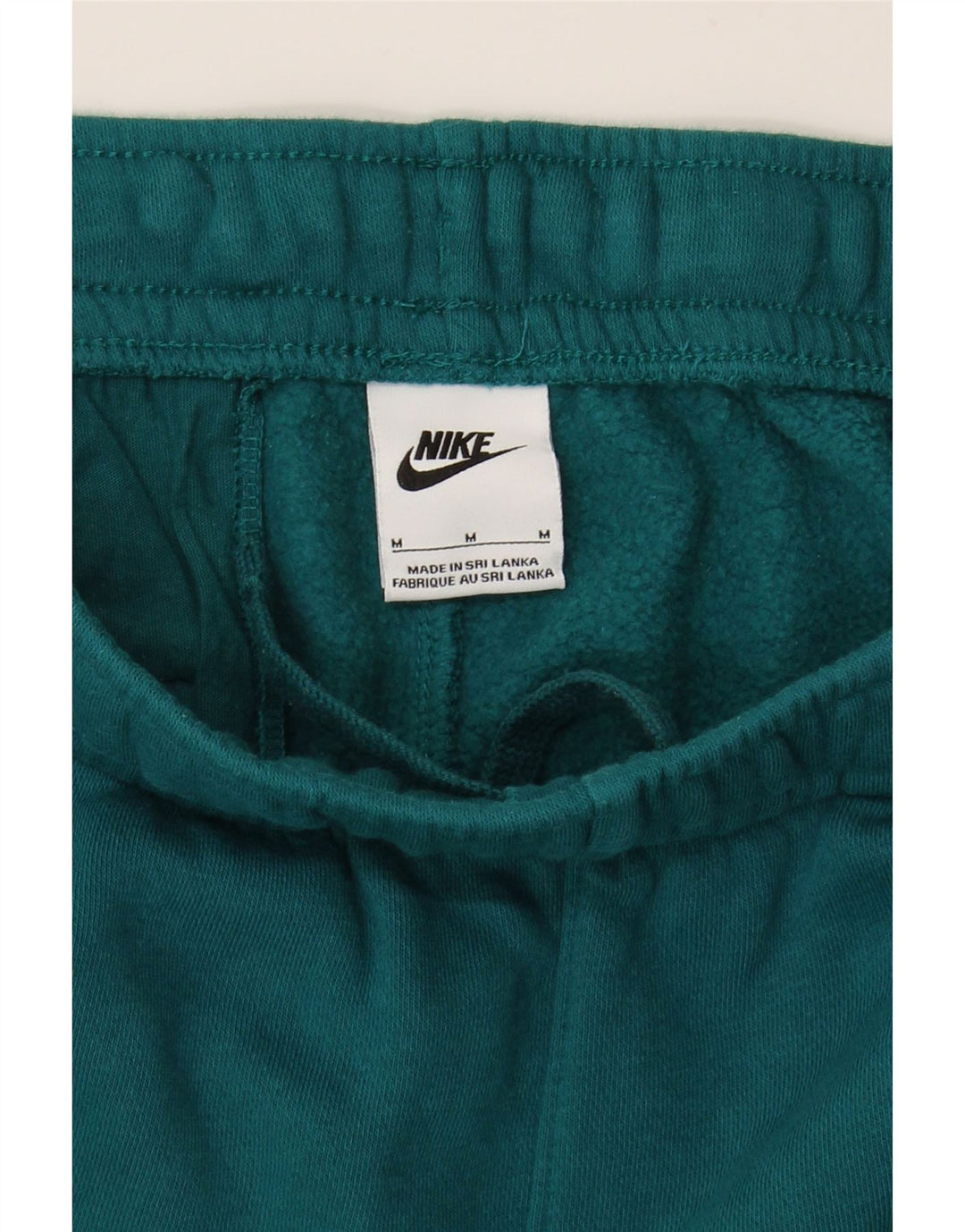 Calça de treino feminina Nike Joggers UK 12 médio algodão verde