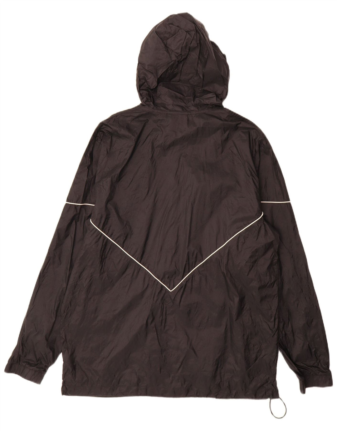 Adidas Mens Hooded Rain Jacket UK 40 Grande Preto Nylon