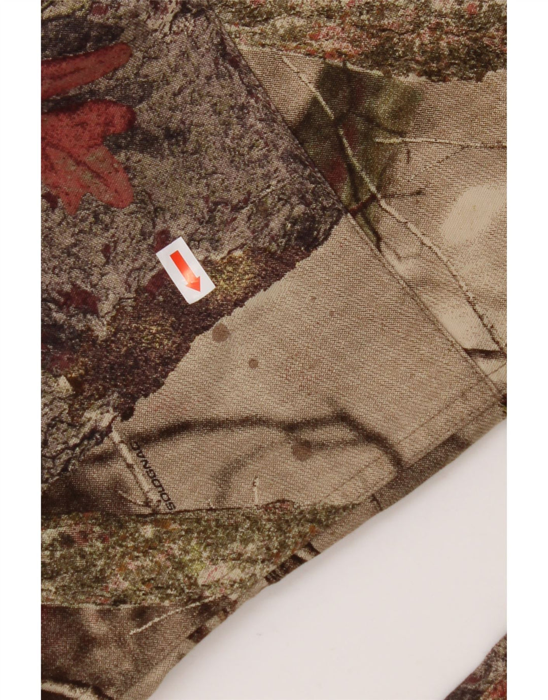 Calça cargo feminina reta DECATHLON pequena W27 L30 algodão floral bege