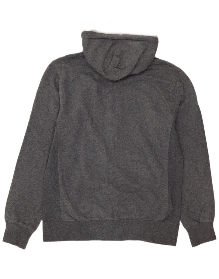 Suéter masculino CHAMPION Heritage Zip com capuz de algodão cinza médio