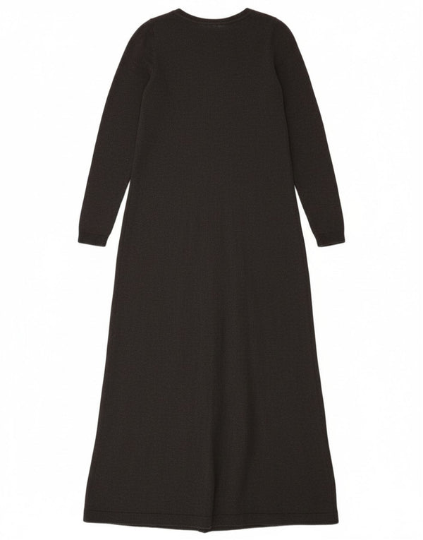 Simona Barbieri Vestido feminino de manga comprida com conjunto duplo Reino Unido 10 pequeno cinza