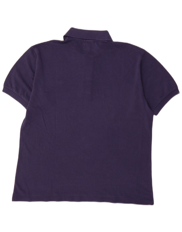 Camisa polo masculina Lacoste tamanho 4 médio algodão roxo