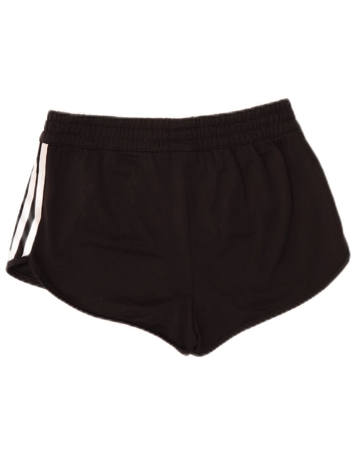 Shorts esportivos femininos Adidas UK 12 médio preto colorblock poliéster