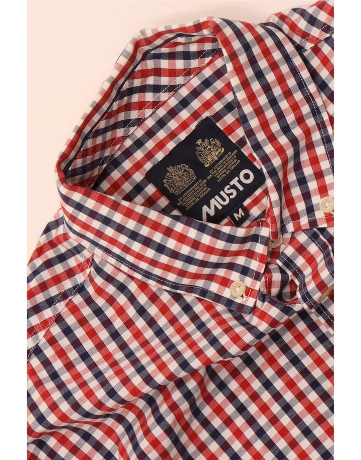 Camisa masculina Musto média multicolorida guingão