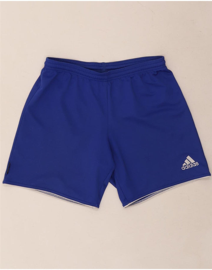 Shorts esportivos masculinos ADIDAS pequeno azul poliéster