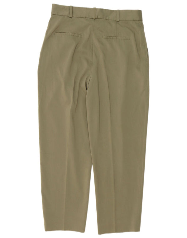 Calça chino feminina Polo Ralph Lauren de cintura alta EUA 6 médio W28 L26 cáqui