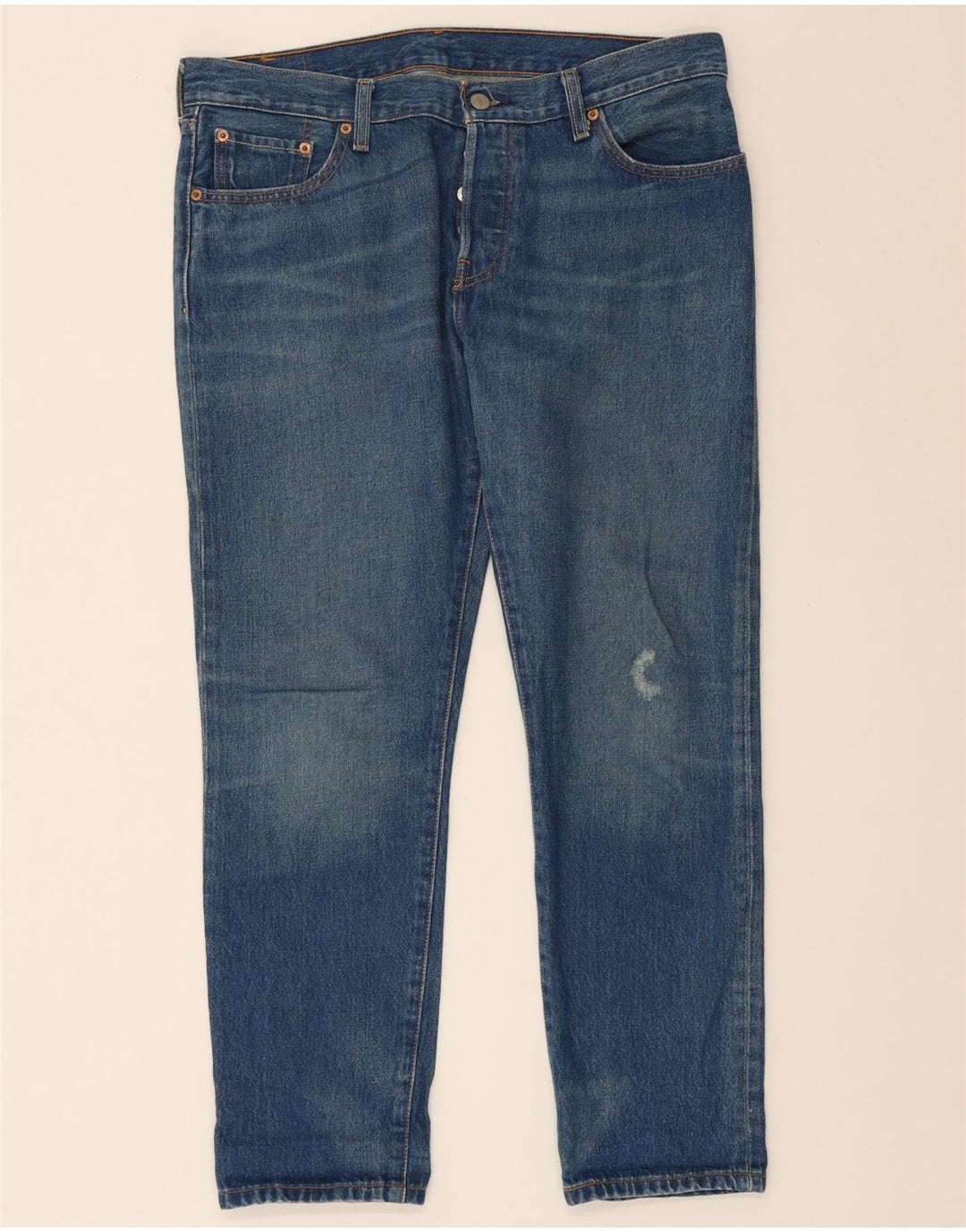 LEVI'S Mens 501 Straight Jeans W29 L26 Blue Cotton Vintage Levi's and Second-Hand Levi's from Messina Hembry 