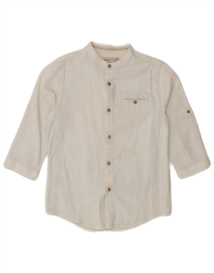 Camisa Zara Boys manga 3/4 9-10 anos branca