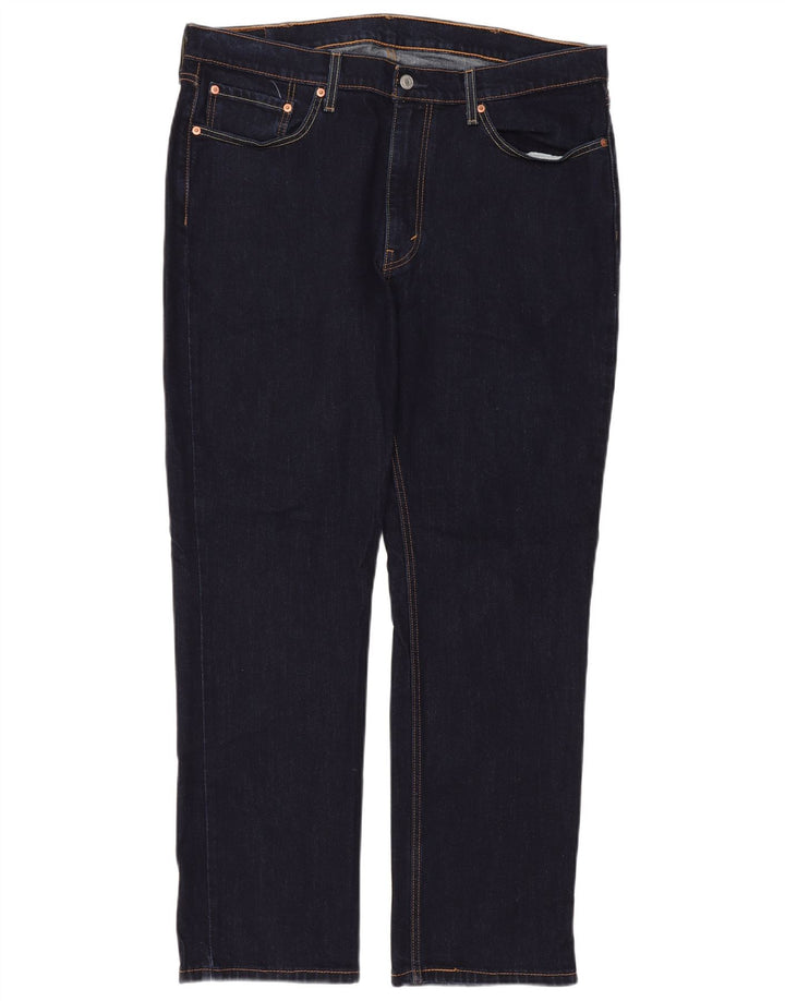 LEVI'S Masculino 514 Straight Jeans W38 L30 Azul Marinho Algodão