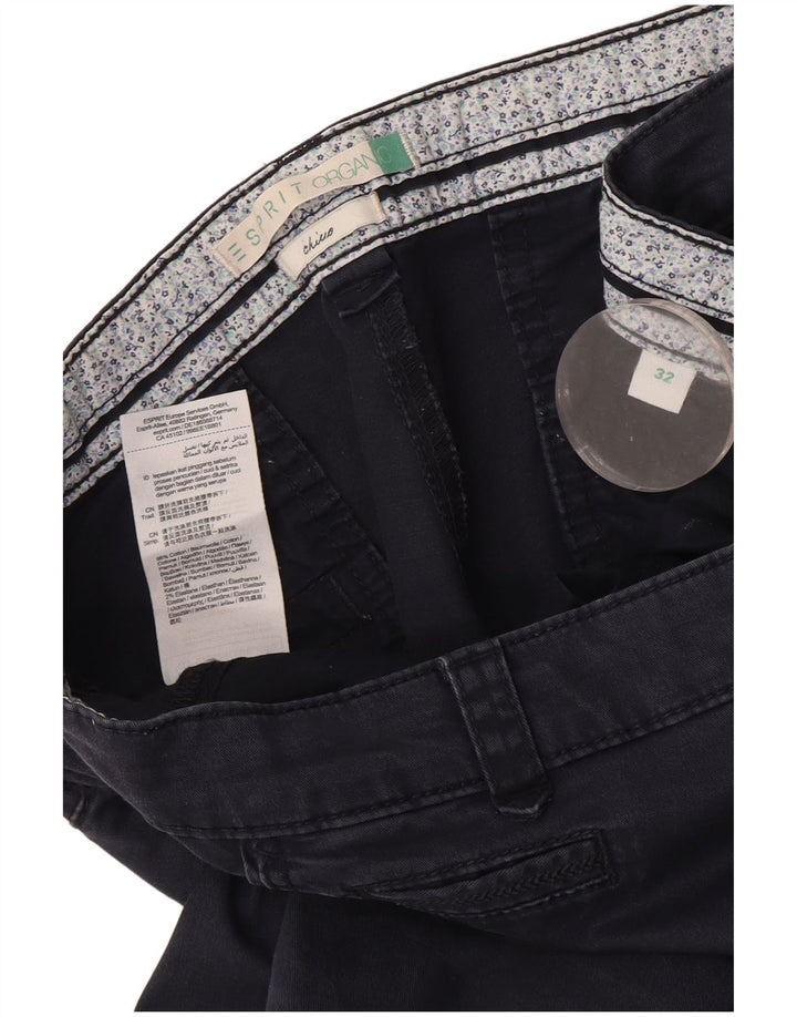 Calça Chino Esprit Feminina Slim W32 L31 Algodão Azul Marinho