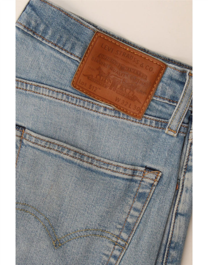 Calça jeans masculina Levi's 512 Slim Tapered W32 L30 azul algodão