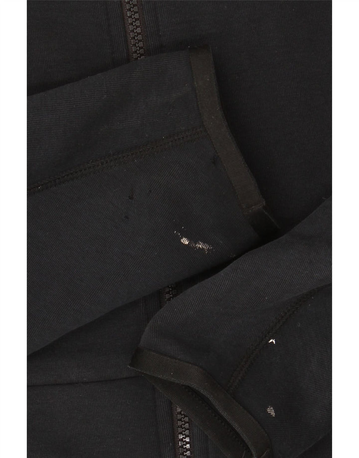 Suéter Nike Masculino Zip com Capuz Pequeno Algodão Preto