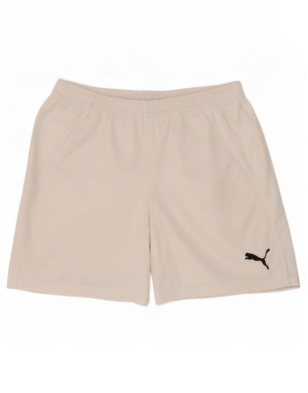 Shorts esportivos masculinos Puma grandes brancos