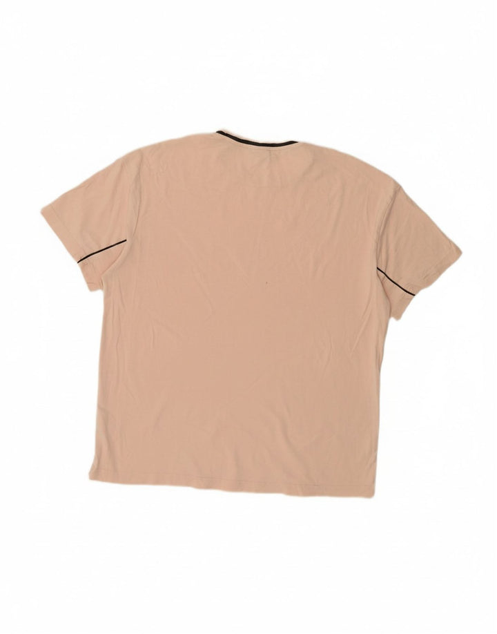 Camiseta masculina PUMA Top médio algodão rosa
