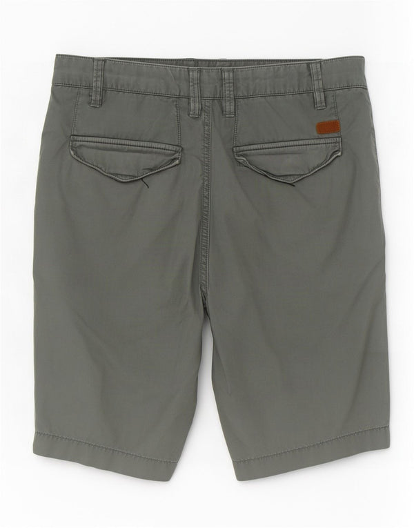 Timberland Mens Chino Shorts W29 Pequeno Algodão Cinza