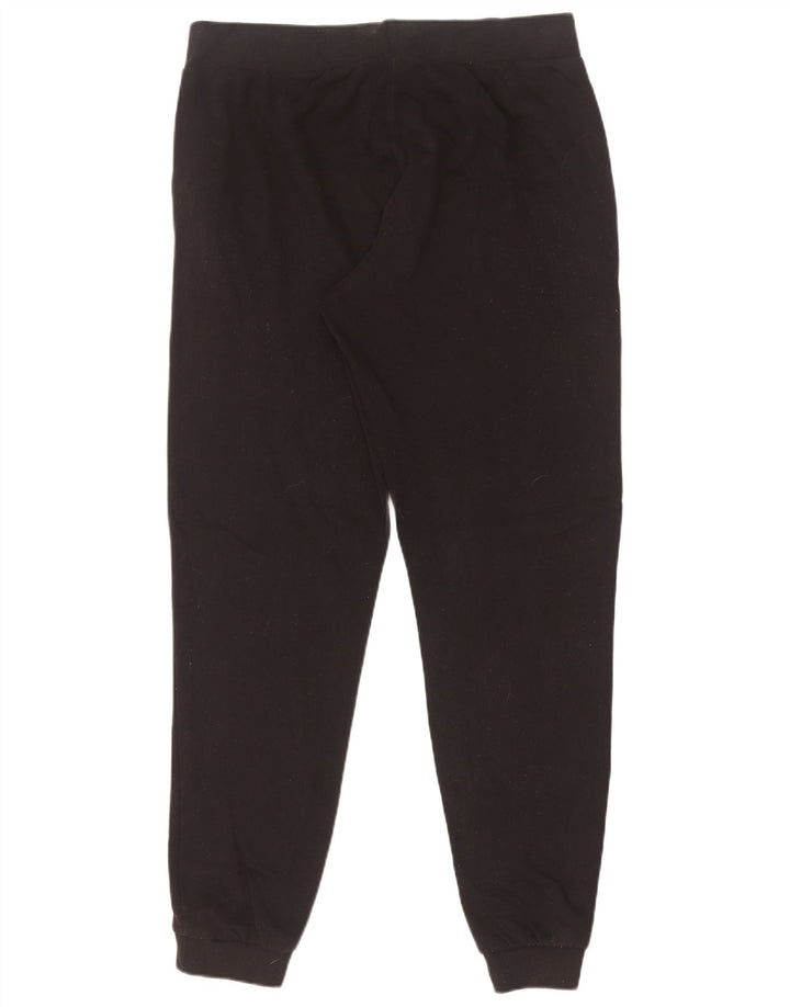 Sergio Tacchini Calça de treino masculina Joggers médio algodão preto