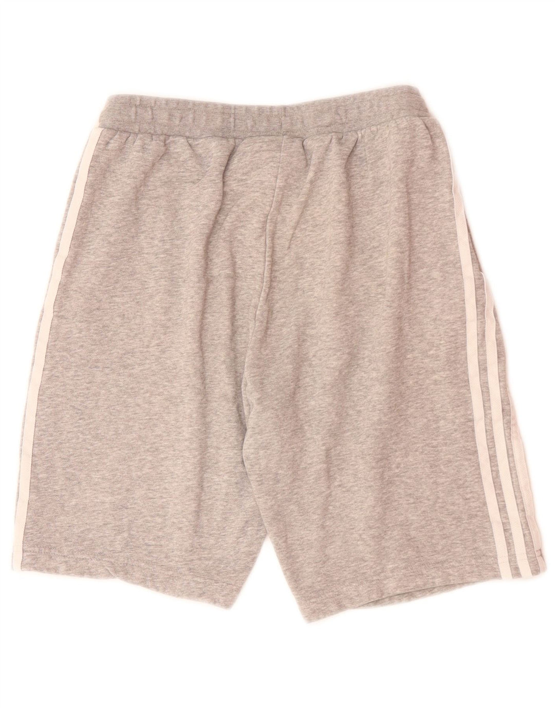 Shorts esportivos masculinos Adidas 15-16 anos cinza algodão