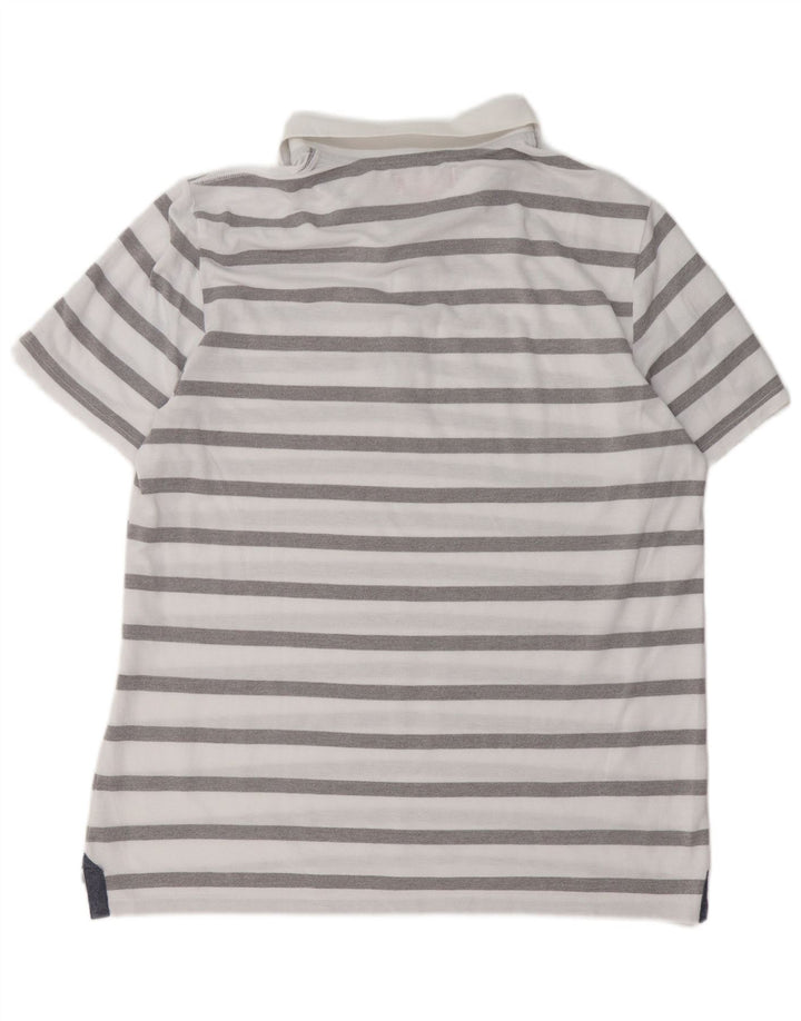 Camisa polo masculina Guess 2XL listrada branca