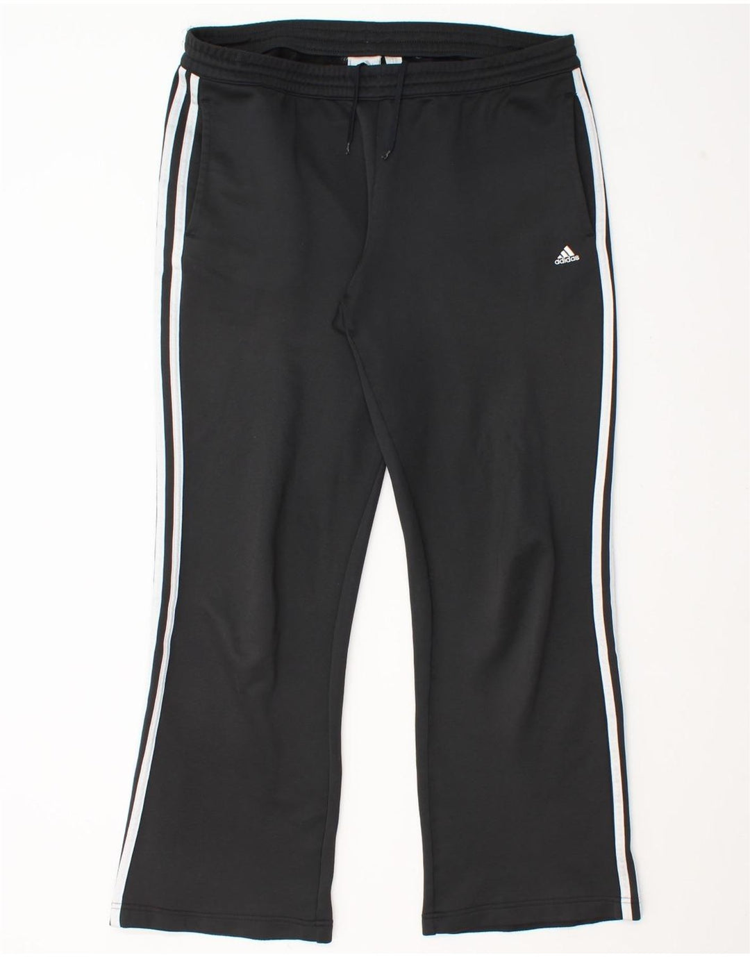 Calça de treino feminina Adidas UK 16 grande poliéster preto