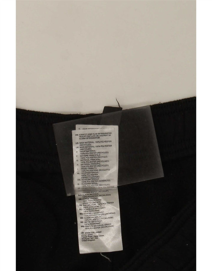 Calça de treino masculina Adidas grande poliéster preto