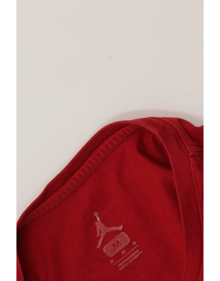 Camiseta Jordan Mens Air Graphic Top Médio Vermelho