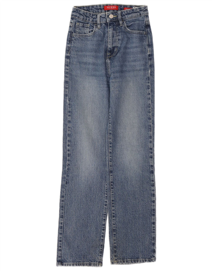 Guess Jeans retos femininos W24 L29 algodão azul