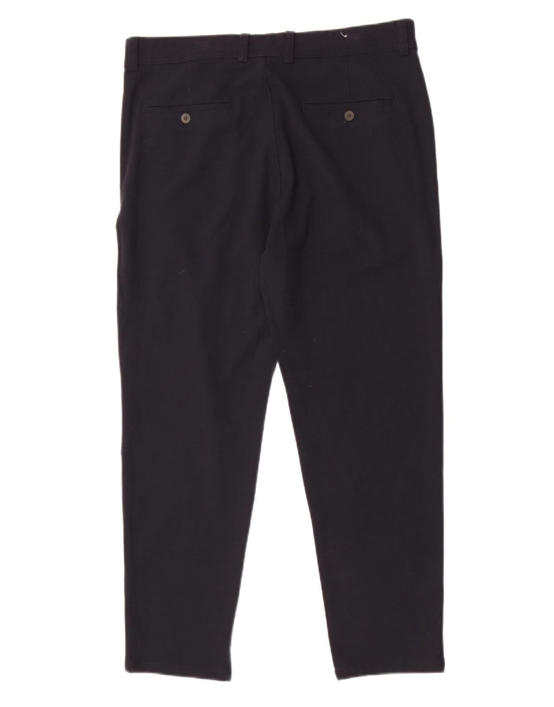Zara Mens Chino Calças EU 44 Grande W34 L28 Azul Marinho Poliéster