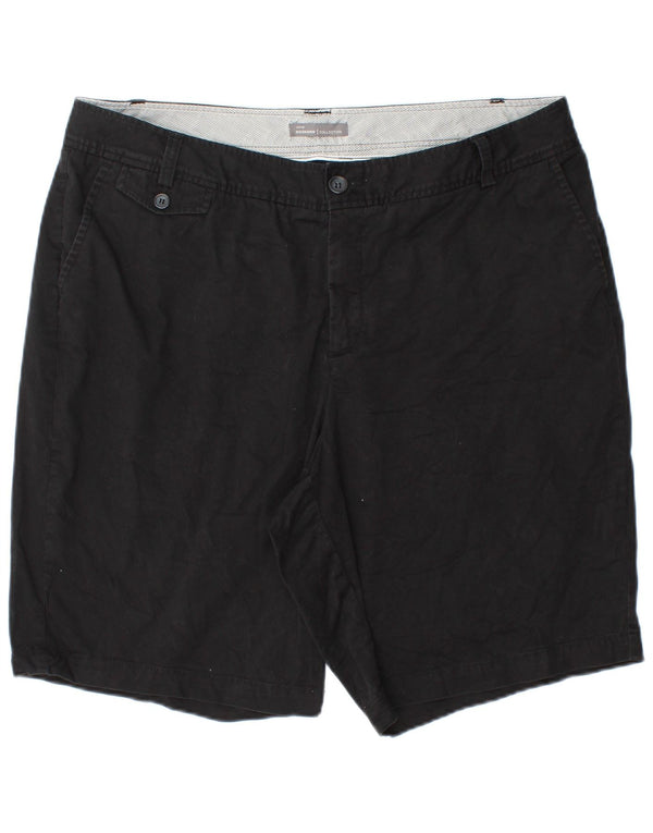Dockers Womens Chino Shorts US 18 2XL W38  Black Cotton