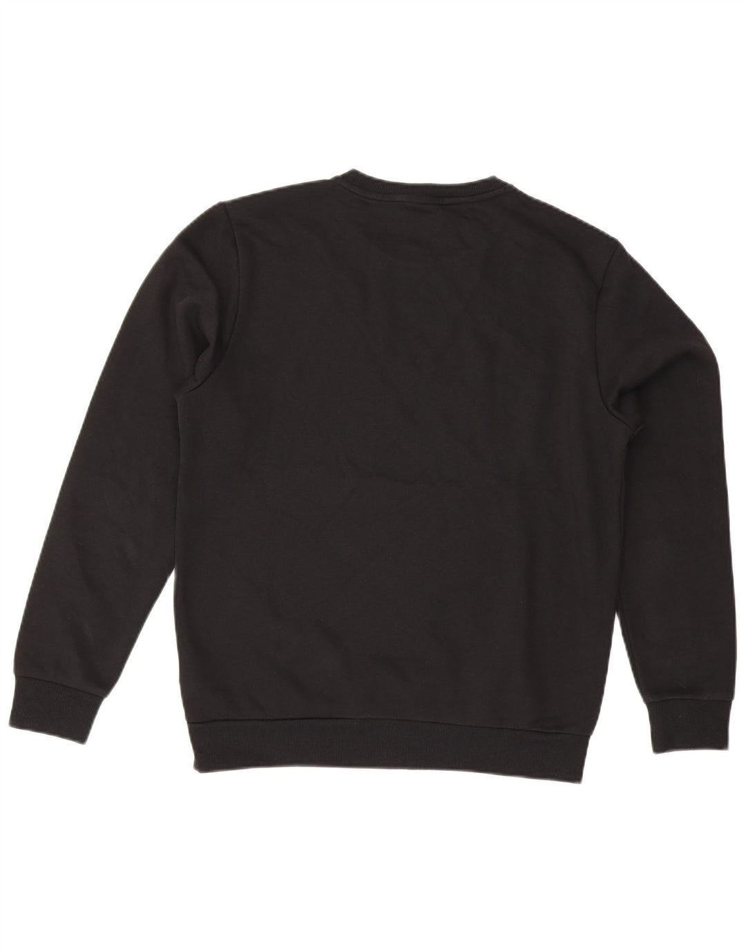 PUMA Mens Graphic Moletom Jumper Médio Algodão Preto