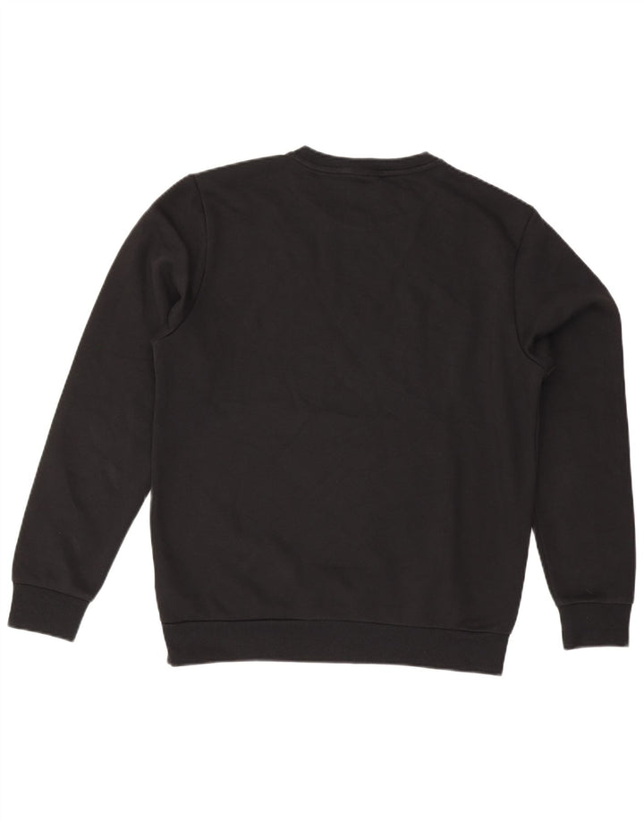 PUMA Mens Graphic Moletom Jumper Médio Algodão Preto