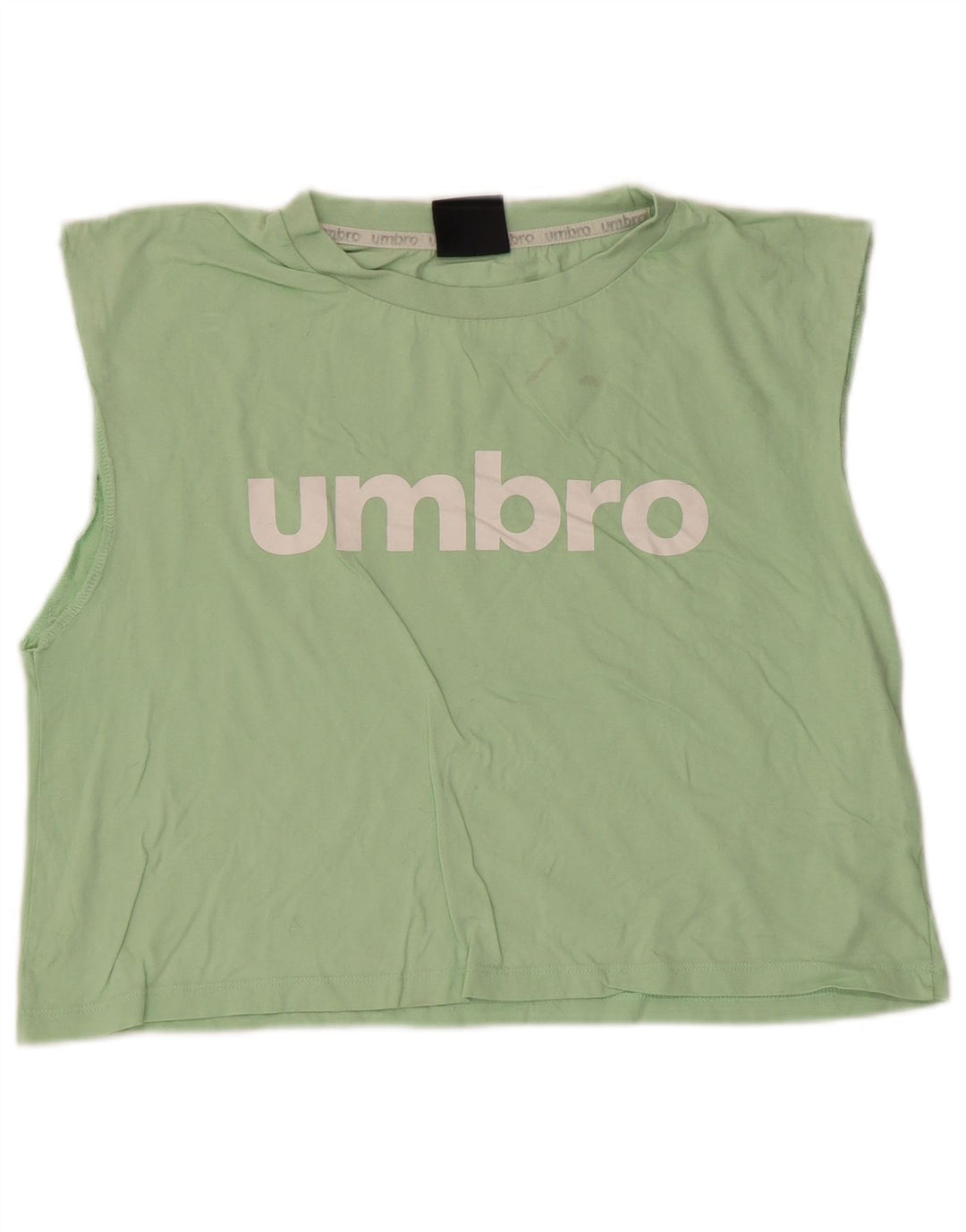 Umbro Womens Crop Graphic Vest Top Reino Unido 14 Grande Verde