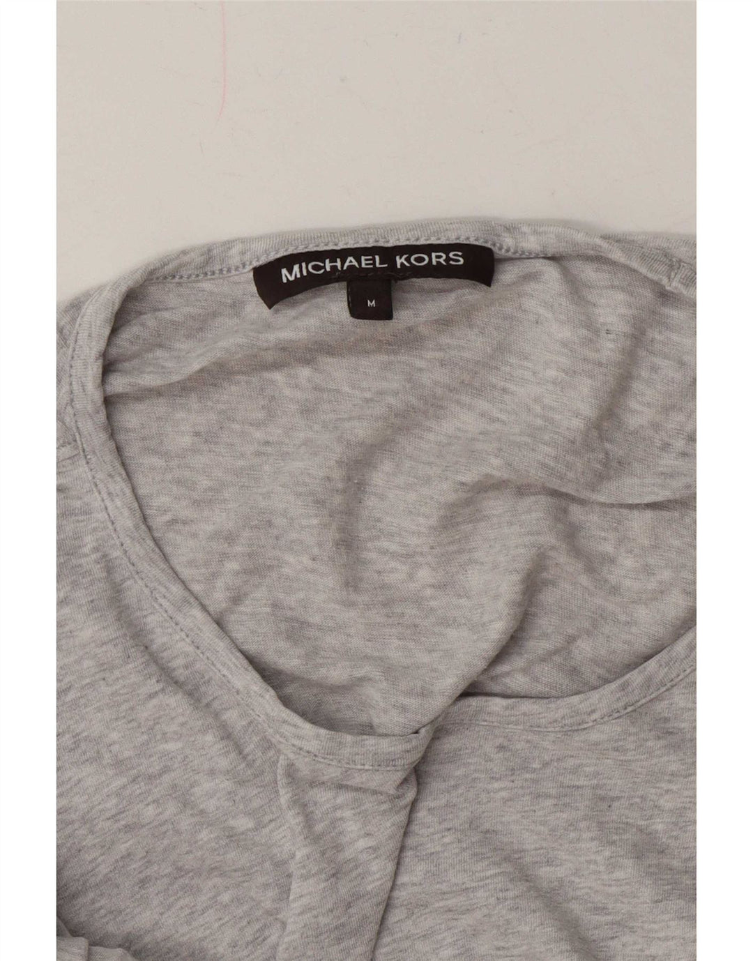 Camiseta gráfica masculina Michael Kors Top cinza médio manchado