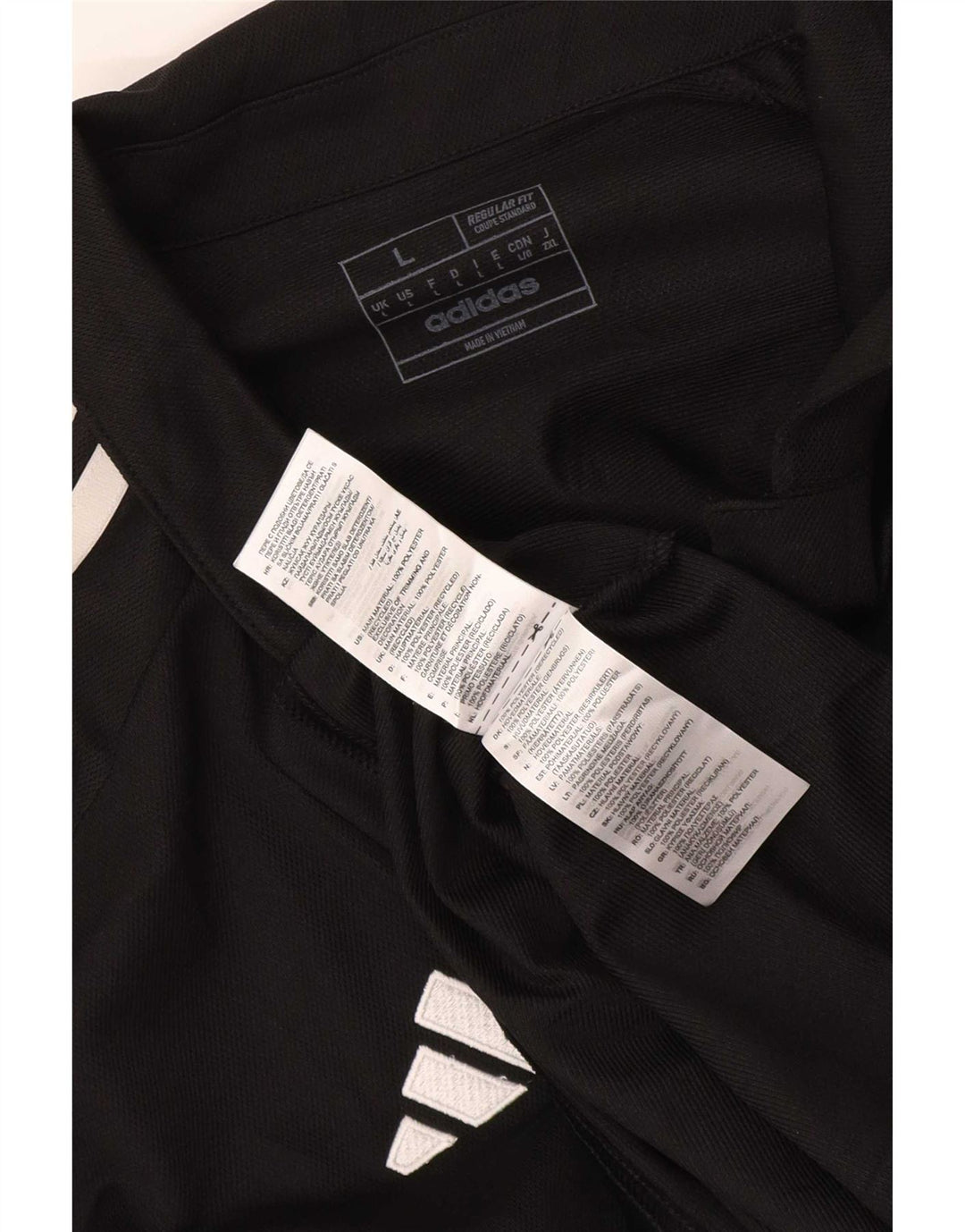 Camisa polo masculina Adidas Aeroready Graphic Regular Fit grande poliéster preto