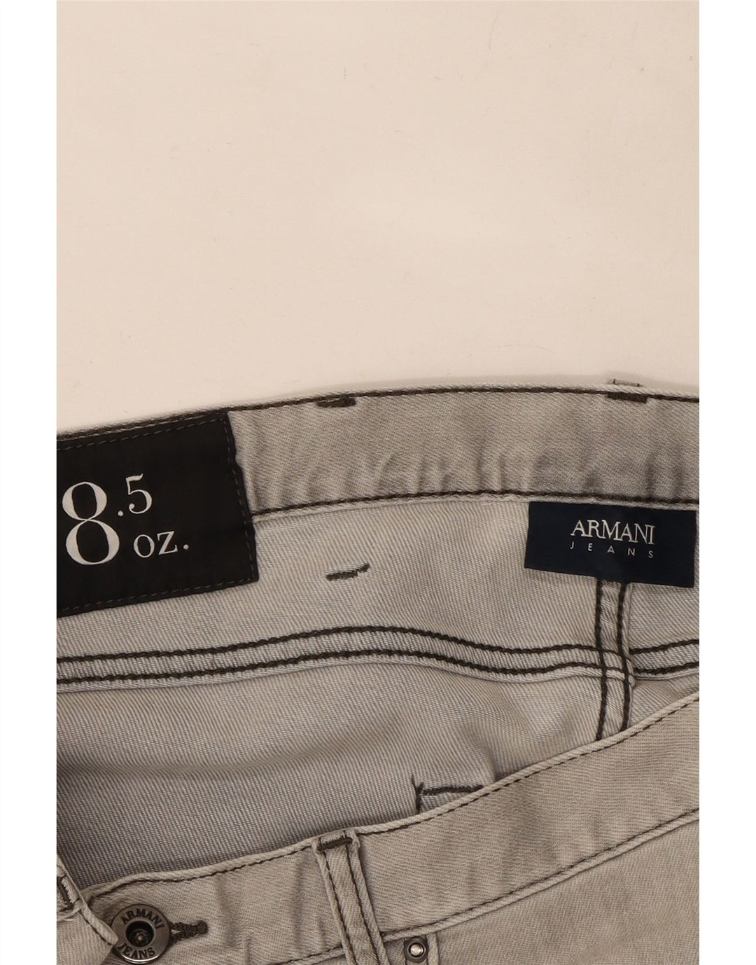 Jeans retos femininos Armani W33 L28 cinza