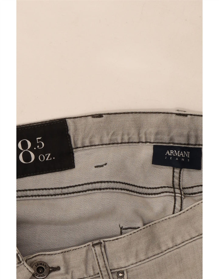 Jeans retos femininos Armani W33 L28 cinza